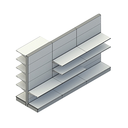 Σύστημα Ραφιών Gondola 30x80mm Όρθια Ράφια Ρυθμιζόμενα Ράφια Λιανικής